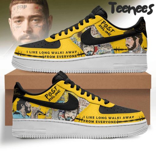 Post Malone I Like Long Walk Away From Everyone Air Force 1 Shoes