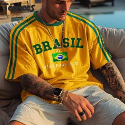 Retro Brazilian Football TShirt