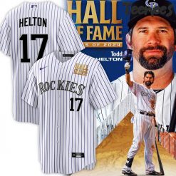 Special Todd Helton Colorado Rockies Pinstripes Baseball Jersey