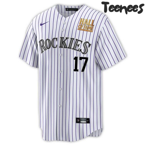 Special Todd Helton Colorado Rockies Pinstripes Baseball Jersey