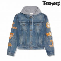 Tennessee Volunteers 2024 College World Champions Hooded Denim Jacket