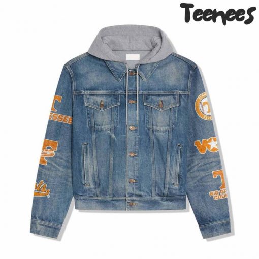 Tennessee Volunteers 2024 College World Champions Hooded Denim Jacket