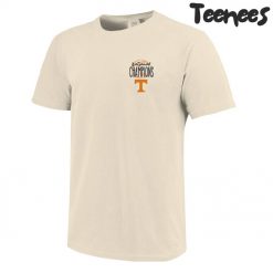 Tennessee Volunteers 2024 NCAA Mens Baseball College World Series Champions Comfort Colors Bow T-Shirt