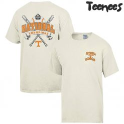 Tennessee Volunteers 2024 NCAA Mens Baseball College World Series Champions Cream T-Shirt