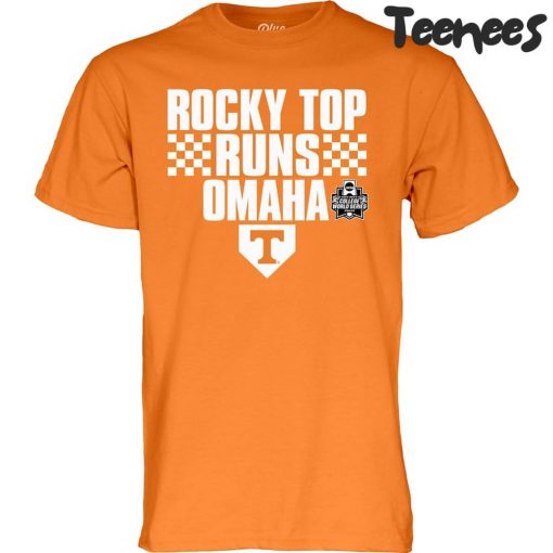 Tennessee Volunteers 2024 NCAA Mens Baseball College World Series Champions Rocky Top Runs Omaha T-Shirt