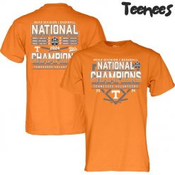 Tennessee Volunteers 2024 NCAA Mens Baseball College World Series Champions Schedule T-Shirt