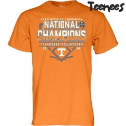 Tennessee Volunteers 2024 NCAA Mens Baseball College World Series Champions Schedule T-Shirt