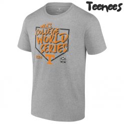 Tennessee Volunteers 2024 NCAA Mens Baseball College World Series Swing Away Heather Gray T-Shirt