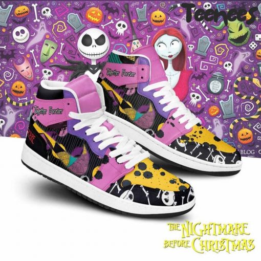 The Nightmare Before Christmas Together Forever Air Jordan 1 Shoes