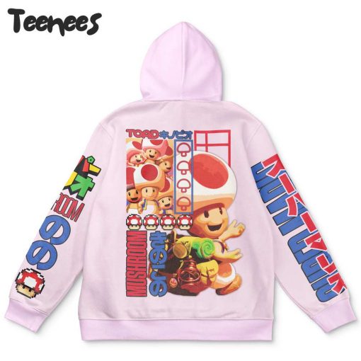 Toad Super Mario Pink Hoodie