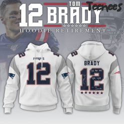 Tom Brady Navy Retirement Commemorative White Hoodie Pants Cap