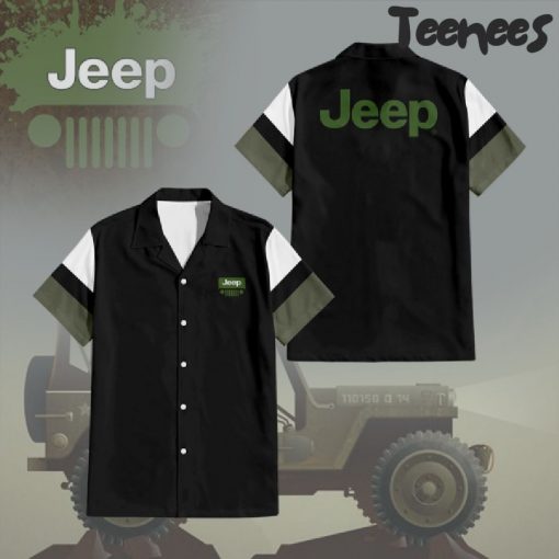 Jeep High Quality Printed Button Up Shirt