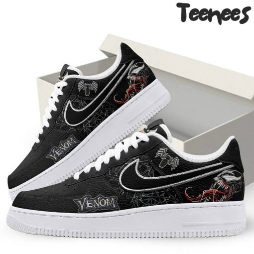 Venom All Black Air Force 1 Shoes