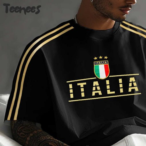 Vintage Italian Football Y2K Black T-shirt