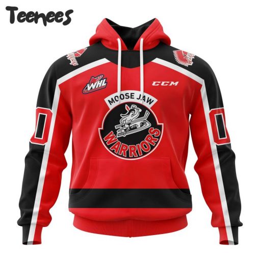 WHL Moose Jaw Warriors Reverse Retro Hoodie