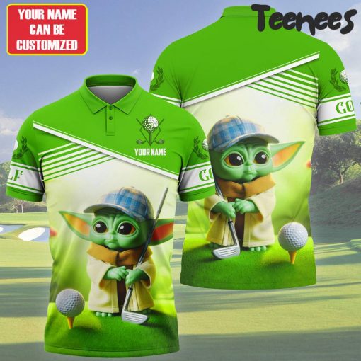 Yoda Golf Green Polo Shirt