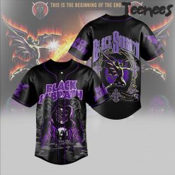 Black Sabbath Band Purple Baseball Jersey