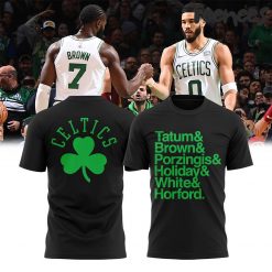 Boston Celtics Player Names Parade Black T-Shirt