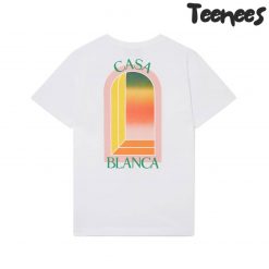 Casablanca Gradient L’Arche White T-Shirt