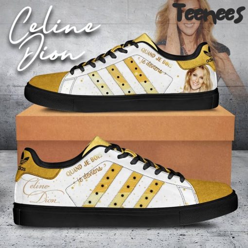 Celine Dion Gold Stan Smith Shoes