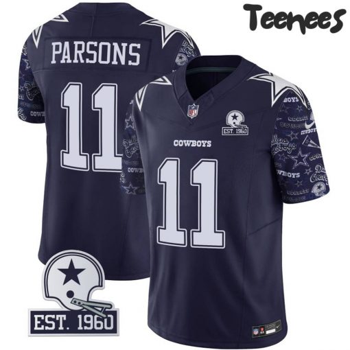 Dallas Cowboys Pattern Style Navy Football Jersey