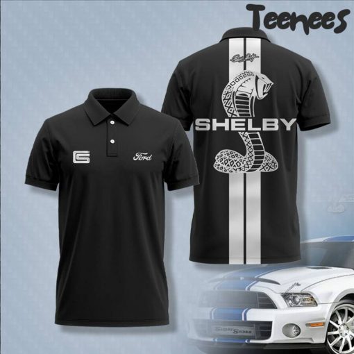 Ford Mustang Shelby Black Polo Shirt