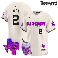 Houston Astros DJ Screw Cream Baseball Jersey