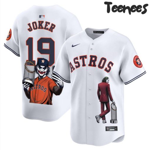 Houston Astros x Joker White Baseball Jersey