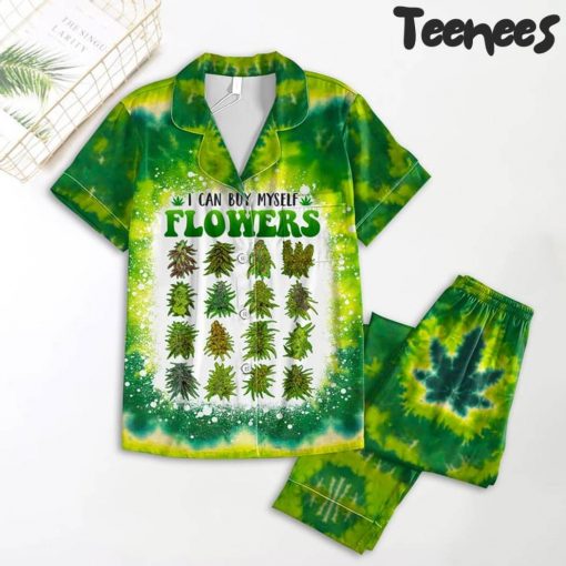 ICBMF Cannabis Buds Tiedye Pajamas Set