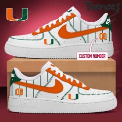 Miami Hurricanes Air Force 1 Shoes