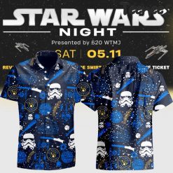 Milwaukee Brewers x Star Wars Night Blue Hawaiian Shirt