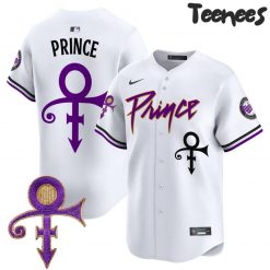 Minnesota Vikings 2024 Prince White Baseball Jersey