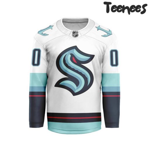 NHL Seattle Kraken Away Personalized 2024 Hockey Jersey