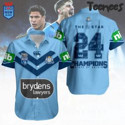 New South Wales Blues The Star Champions State of Origin 2024 Button Shirt