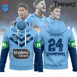 New South Wales Blues The Star Champions State of Origin 2024 Hoodie