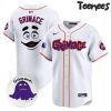 New York Mets Grimace White Pinstripes Baseball Jersey