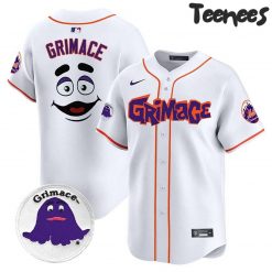 New York Mets Grimace White Baseball Jersey