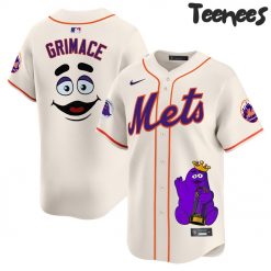 New York Mets MLB Grimace Cream Baseball Jersey