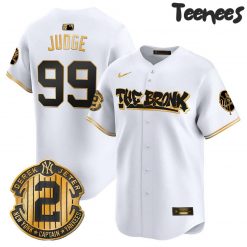 New York Yankees The Bronx Graffiti White Gold Baseball Jersey