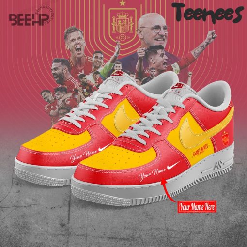 Spain National Football Team Euro 2024 Champions Air Force 1 Shoes