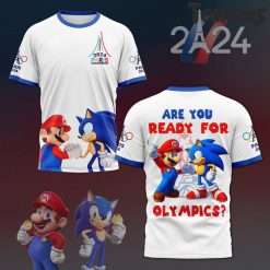 Super Mario x Sonic Olympic Paris 2024 TShirt