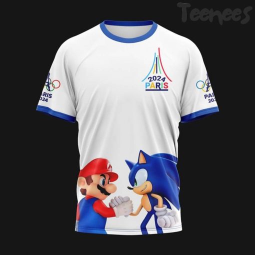 Super Mario x Sonic Olympic Paris 2024 T-Shirt