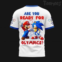 Super Mario x Sonic Olympic Paris 2024 TShirt