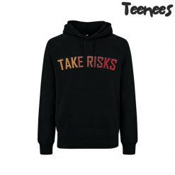 Take Risks Redscale Black Hoodie