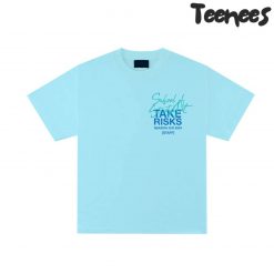 Take Risks School of Street Art Light Blue Tee