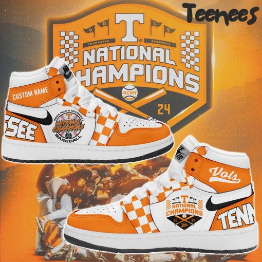 Tennessee Volunteers Champions 2024 NCAA Division I Air Jordan 1 Shoes