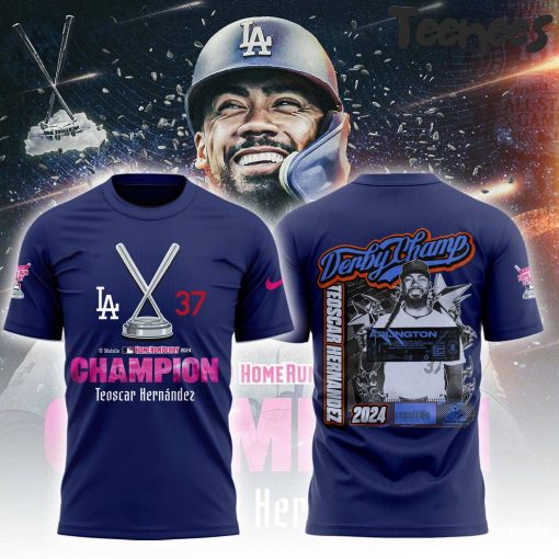 Teoscar Hernandez Champion Home Run Derby 2024 Blue Shirt