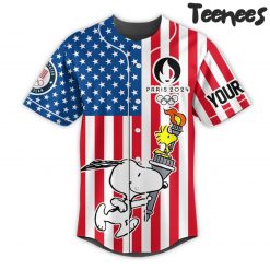 USA Olympic Team x Scooby Doo Paris 2024 Baseball Jersey