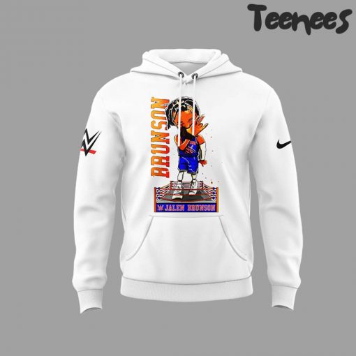 WWE Brunson x New York Knicks White Hoodie