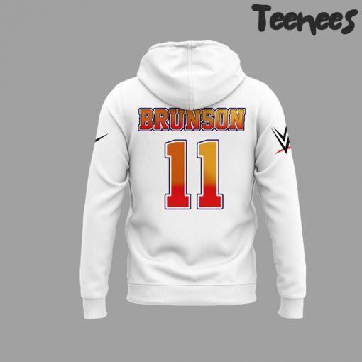 WWE Brunson x New York Knicks White Hoodie